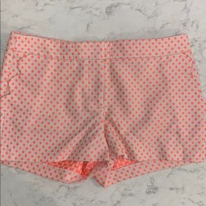 J. Crew pink polka dot shorts EUC like new size 6